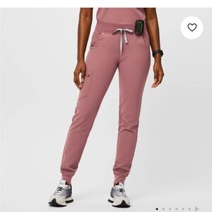 Figs Mauve Joggers with PINK accents - see second pic